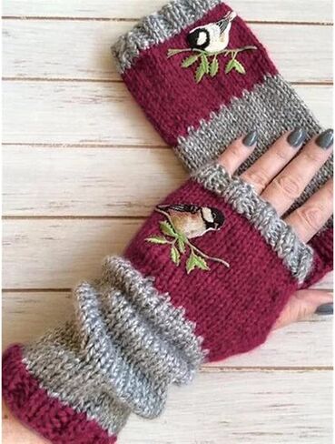 Winter Gloves for Men & Women | Warm Thermal Gloves for Running Cycling in Cold Weather | Warm Windproof Solid Color Mittens in Saudi Arabia