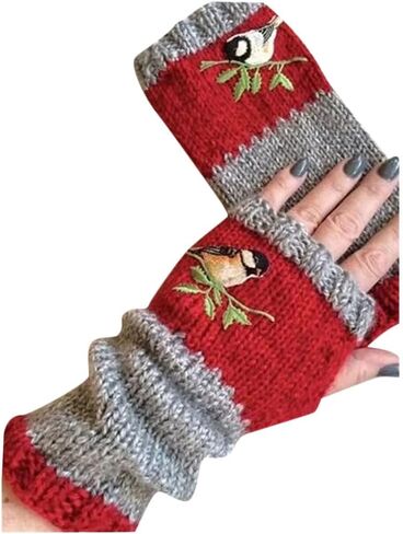 Winter Gloves for Men & Women | Warm Thermal Gloves for Running Cycling in Cold Weather | Warm Windproof Solid Color Mittens in Saudi Arabia