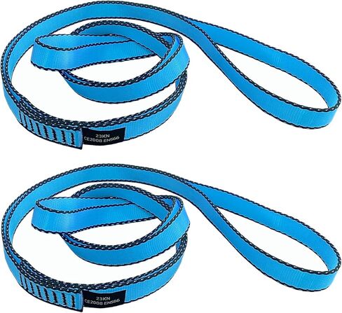 18MM Nylon Climbing Slings Runners 23 kN Strong Webbing Straps for Rock Climbing, Rappelling, Swing, Yoga Hammock etc in Kuwait