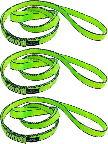18MM Nylon Climbing Slings Runners 23 kN Strong Webbing Straps for Rock Climbing, Rappelling, Swing, Yoga Hammock etc in Kuwait