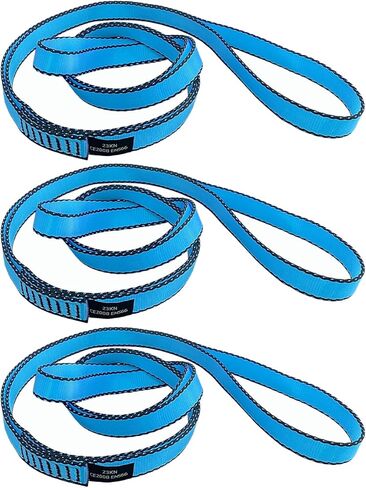 18MM Nylon Climbing Slings Runners 23 kN Strong Webbing Straps for Rock Climbing, Rappelling, Swing, Yoga Hammock etc in Kuwait