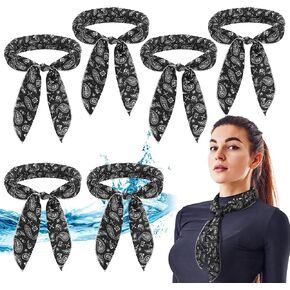 6 Pcs Cooling Neck Wraps Neck Cooler Cooling Scarf Neck Cooling Bandana for Women Men Hot Weather Outdoor Activities Cooler in Saudi Arabia