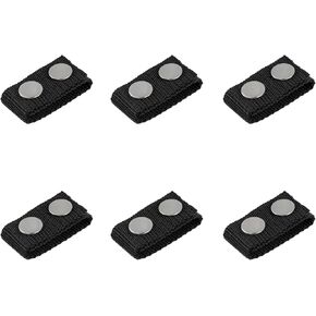 Maxmoral 6pcs Belt Keeper Double Snaps Belt Keeper for Outdoor Sports Belt Fixing, 55x33mm Outdoor EDC Tactical Belt Buckle Fixing Buckle in Saudi Arabia