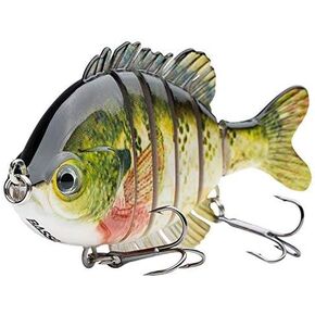 BASSDASH SwimPanfish Multi Jointed Panfish Bluegill Swimbaits Hard Topwater Bass Lures Fishing Lure Crank Saltwater 3.5in/0.85oz in Saudi Arabia