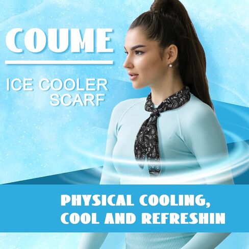 6 Pcs Cooling Neck Wraps Neck Cooler Cooling Scarf Neck Cooling Bandana for Women Men Hot Weather Outdoor Activities Cooler in Saudi Arabia