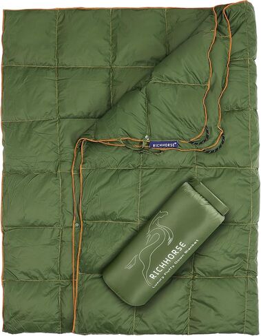 Down Camping Blanket - Packable Backpacking Quilt, Lightweight, Portable, Warm Puffy Camp Blanket, Down Quilt, Water-Resistant, Comfort in Saudi Arabia