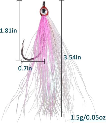 Clouser Minnow Fly Fishing Flies Salmon Trout Steelhead Jig Hooks Saltwater Flies Sea Bass Striper Flounder Fly Fishing Lures in Kuwait