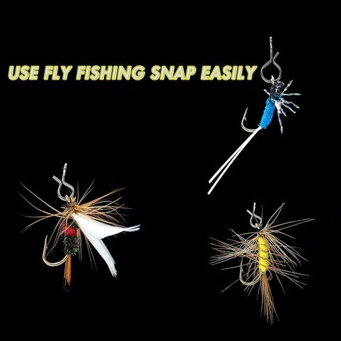 Alwonder 150PCS/Box Fly Fishing Snap, 5 Sizes Stainless Steel Quick Change Lure Snaps No Knot Snap Quick Snap Fast Snap Lure Connector for Jigs Lures Fishing Clips Swivels Fishing Tackle in Kuwait