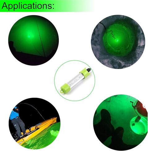 انكي طُعم طُعم للطعم 12 فولت 45 واط 2500 لومن بطول 24.6 قدم للطُعم قابل للغمر لصيد الأسماك تحت الماء ليلاً مع مشبك بطارية ومحول ولاعة السجائر in Kuwait
