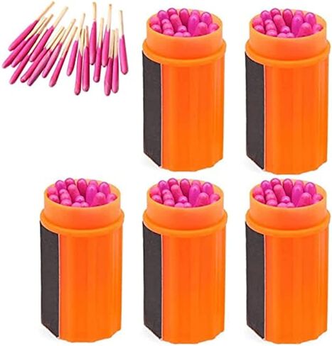 Waterproof Matches Survival Kit, Stormproof Matches with Case, 20pcs Stormproof Fire Starter, Emergencys Fire Starter Matches for Hiking Camping Outdoor Survival in Saudi Arabia