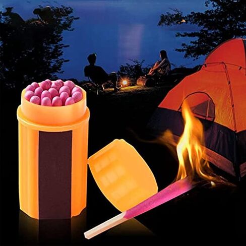 Waterproof Matches Survival Kit, Stormproof Matches with Case, 20pcs Stormproof Fire Starter, Emergencys Fire Starter Matches for Hiking Camping Outdoor Survival in Saudi Arabia