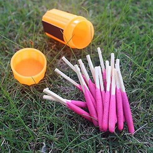 Waterproof Matches Survival Kit, Stormproof Matches with Case, 20pcs Stormproof Fire Starter, Emergencys Fire Starter Matches for Hiking Camping Outdoor Survival in Saudi Arabia