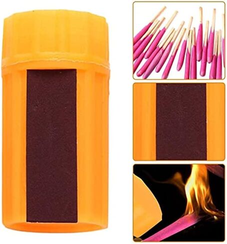 Waterproof Matches Survival Kit, Stormproof Matches with Case, 20pcs Stormproof Fire Starter, Emergencys Fire Starter Matches for Hiking Camping Outdoor Survival in Saudi Arabia