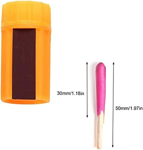 Waterproof Matches Survival Kit, Stormproof Matches with Case, 20pcs Stormproof Fire Starter, Emergencys Fire Starter Matches for Hiking Camping Outdoor Survival in Saudi Arabia