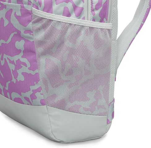 Nike Womens Brasilia Printed Backpack Light Silver/Rush Fuchsia/White in Saudi Arabia