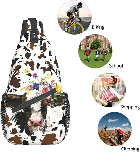 حقيبة ظهر Luirioe Sunflower Sling حقيبة ظهر كروس للمشي لمسافات طويلة والسفر Daypack حقيبة الصدر حقيبة كتف خفيفة الوزن للنساء والرجال in Kuwait