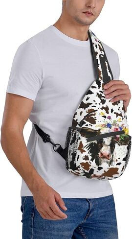 حقيبة ظهر Luirioe Sunflower Sling حقيبة ظهر كروس للمشي لمسافات طويلة والسفر Daypack حقيبة الصدر حقيبة كتف خفيفة الوزن للنساء والرجال in Kuwait