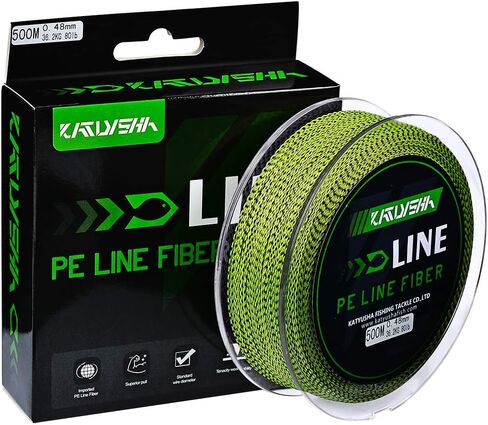 Braided Fishing Line, Abrasion Resistant Zero Stretch Braided Lines 4/8 Strands Super Strong Superline 6Lb -100Lb Test 109/328/547/1094/2187 Yards in Kuwait