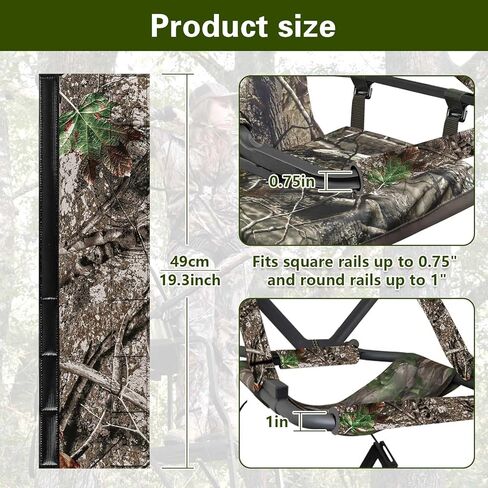 GJL شجرة حامل منصات السكك الحديدية استبدال منصات السكك الحديدية اطلاق النار للماء كامو Treestand اطلاق النار السكك الحديدية الحشو شجرة حامل أغطية السكك الحديدية لحامل ثلاثي القوائم الغزلان سلم Treestand، هادئ وسهل التنكر in Kuwait