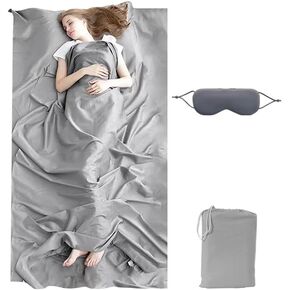LUCKIN STAR Travel Sheet Sleep Sack Adult, Self Tanning Bed Sheet Protector, Lightweight Sleeping Bag Liner, Travel Sleeping Bag for Hotels Camping Hiking in Saudi Arabia