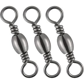 Dr.Fish Barrel Swivels Fishing Tackles, Fishing Swivels for Salwater & Freshwater, Available from #16-#6/0, Leader Line Lure Connector in Saudi Arabia