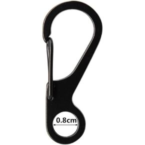 SZHOWORLD 10PCS/LOT Mini SF Spring Backpack Clasps Metal Snap Carabiners EDC Keychain Camping Bottle Paracord Hooks