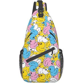 Cute Duck Sling Backpack Chest Bag Crossbody Shoulder Bag Gym Cycling Travel Hiking Daypack for Men Women in Saudi Arabia