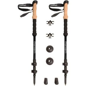 Montem Ultra Strong Trekking, Walking, and Hiking Poles - One Pair (2 Poles) - Collapsible, Lightweight, Quick Locking, and Ultra Durable