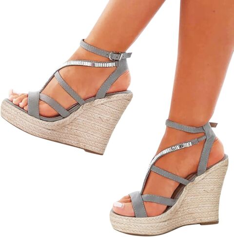 Womens Sandals Summer Sandals for Women Dressy Summer,Women's Open Toe Casual Summer Wedge Platform Sandals in Saudi Arabia