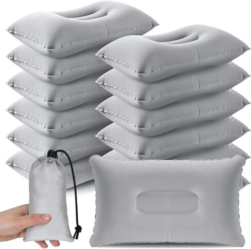 Qunclay 12 Pack Inflatable Camping Pillow with Storage Bags Ultralight Compressible Inflatable Pillow Blow up Compact Camping Travel Pillow for Backpacking Sleeping Summer Hiking Camp in Saudi Arabia