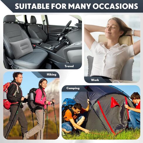 Qunclay 12 Pack Inflatable Camping Pillow with Storage Bags Ultralight Compressible Inflatable Pillow Blow up Compact Camping Travel Pillow for Backpacking Sleeping Summer Hiking Camp in Saudi Arabia