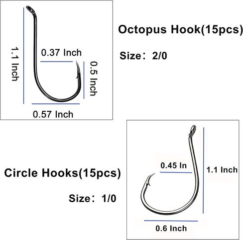 Fishing Hooks and Sinkers Assortment 110pcs Snap Swivels Octopus Circle Hooks Sinkers Bobbers Assortment Fishing Terminal Tackle Starter Kit in Saudi Arabia
