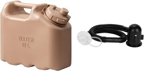Scepter 2.5 Gallon True Military BPA Free Water Container, Food Grade Water Jug for Camping and Emergency Storage, Sand in Kuwait