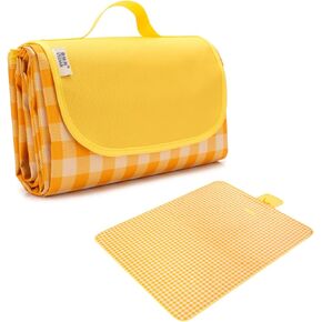 Picnic Mat 57''x79'' Foldable Blanket Beach Mat Sandproof and Waterproof Striped Handy Outdoor Lawn Blanket¡­ in Kuwait