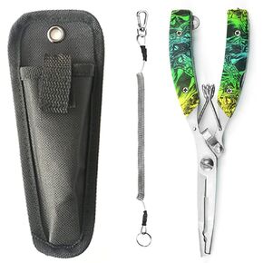OUFAN Fishing Pliers, Fishing Accessories Saltwater Fishing Gear Fishing Pliers Hook Remover Split Ring, Fly Fishing Tools Set, Fishing Pliers Saltwater, Fishing Gifts for Men in Saudi Arabia