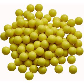 LAMBID 100 X .50 Cal Paintballs Reusable for Training and Self-Defense, 50 Caliber Solid Seamless Hard Nylon Balls Ammo for Target Shooting