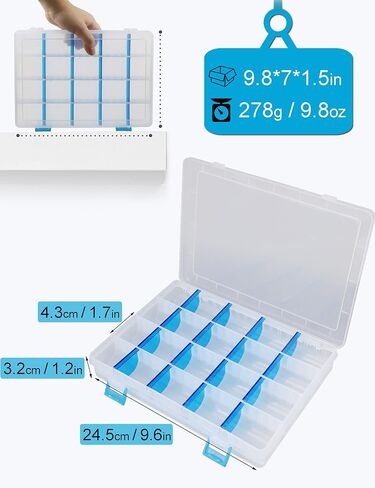 Beoccudo معالجة صندوق وجبة خفيفة صندوق حاوية صيد السمك صندوق منظم للوجبات الخفيفة Snacklebox صندوق مقصورة بلاستيكية معالجة صواني صندوق طعم الصيد in Kuwait