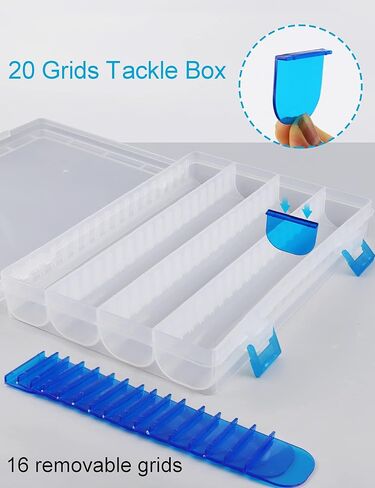 Beoccudo معالجة صندوق وجبة خفيفة صندوق حاوية صيد السمك صندوق منظم للوجبات الخفيفة Snacklebox صندوق مقصورة بلاستيكية معالجة صواني صندوق طعم الصيد in Kuwait