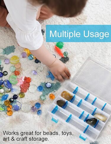 Beoccudo معالجة صندوق وجبة خفيفة صندوق حاوية صيد السمك صندوق منظم للوجبات الخفيفة Snacklebox صندوق مقصورة بلاستيكية معالجة صواني صندوق طعم الصيد in Kuwait