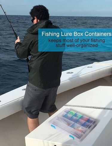 Beoccudo معالجة صندوق وجبة خفيفة صندوق حاوية صيد السمك صندوق منظم للوجبات الخفيفة Snacklebox صندوق مقصورة بلاستيكية معالجة صواني صندوق طعم الصيد in Kuwait