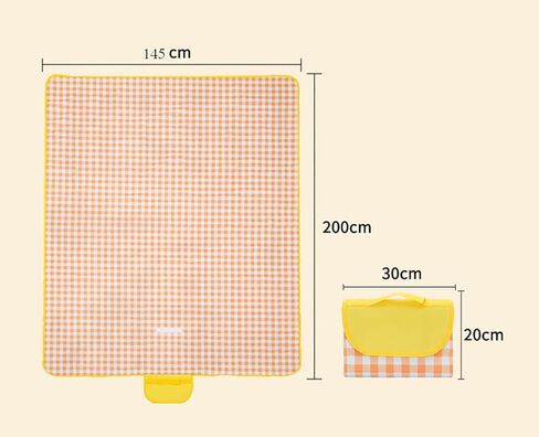 Picnic Mat 57''x79'' Foldable Blanket Beach Mat Sandproof and Waterproof Striped Handy Outdoor Lawn Blanket¡­ in Kuwait