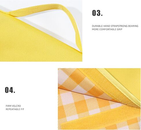 Picnic Mat 57''x79'' Foldable Blanket Beach Mat Sandproof and Waterproof Striped Handy Outdoor Lawn Blanket¡­ in Kuwait