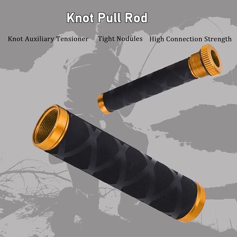 OUKENS Fishing Line Dragger, Fishing Knot Puller Tool Assist Fishing Line Knotting Device Tension Line Dragger for Fishing(Gold) in Saudi Arabia