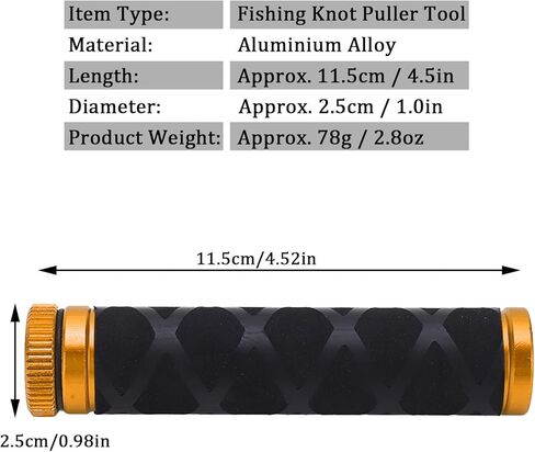 OUKENS Fishing Line Dragger, Fishing Knot Puller Tool Assist Fishing Line Knotting Device Tension Line Dragger for Fishing(Gold) in Saudi Arabia