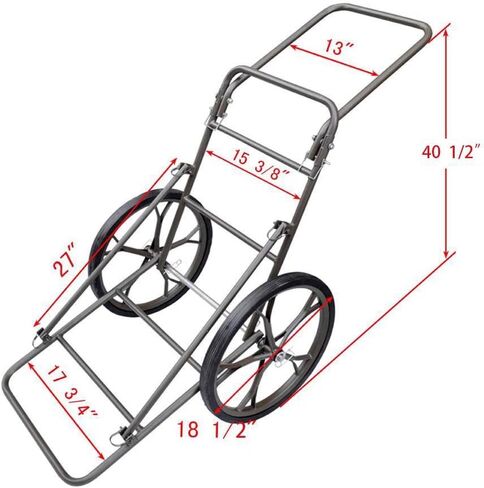 Folding Game Hauler CART Dolly - UP to 500LBS Capacity - for Deer, ELK, Boar, Gear, Hauling in Saudi Arabia