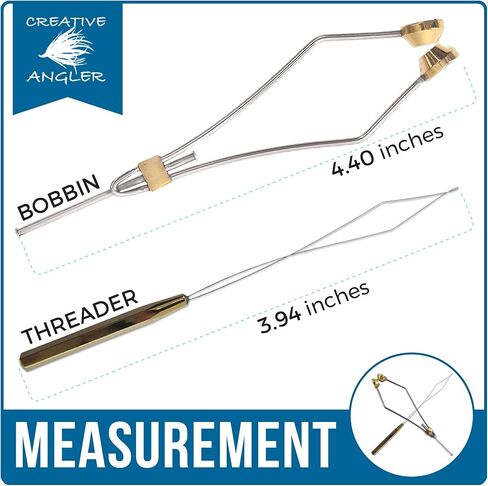 Creative Angler Fly Fishing Tying Bobbin and Wire Threader, Thread Spool Holder Tool (Bobbin & Wire Threader Combo) in Saudi Arabia
