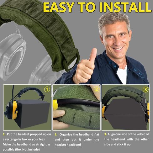 PROHEAR HC01 Headset Cover Tactical Advanced Earmuffs Modular Cover Fit for 3M WorkTunes Peltor Howard Leight Impact Walkers Razor - Black in Kuwait