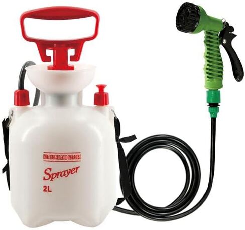 CLICIC Pressure Sprayer with 7 Spray Modes, Camping Shower with Removable Hose and Shower Head for Camping Outdoor Traveling Hiking and Pet Bath in Kuwait