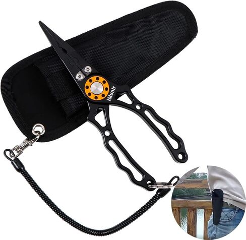 كماشة الصيد iMunir، مقبض شفاه السمكة، كماشة السمك متعددة الوظائف، مزيل خطاف السمك، مجموعة أدوات صيد الذبابة in Kuwait