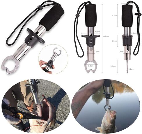 كماشة الصيد iMunir، مقبض شفاه السمكة، كماشة السمك متعددة الوظائف، مزيل خطاف السمك، مجموعة أدوات صيد الذبابة in Kuwait